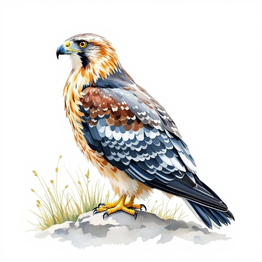 Illustration representing Hawks & Eagles (Accipitriformes)