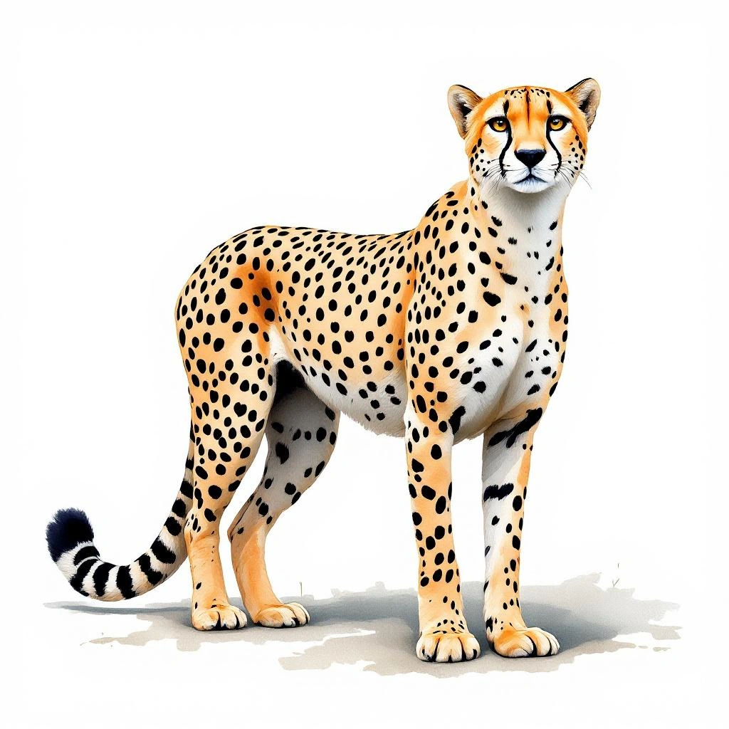 Illustration representing Cheetahs (Acinonyx)