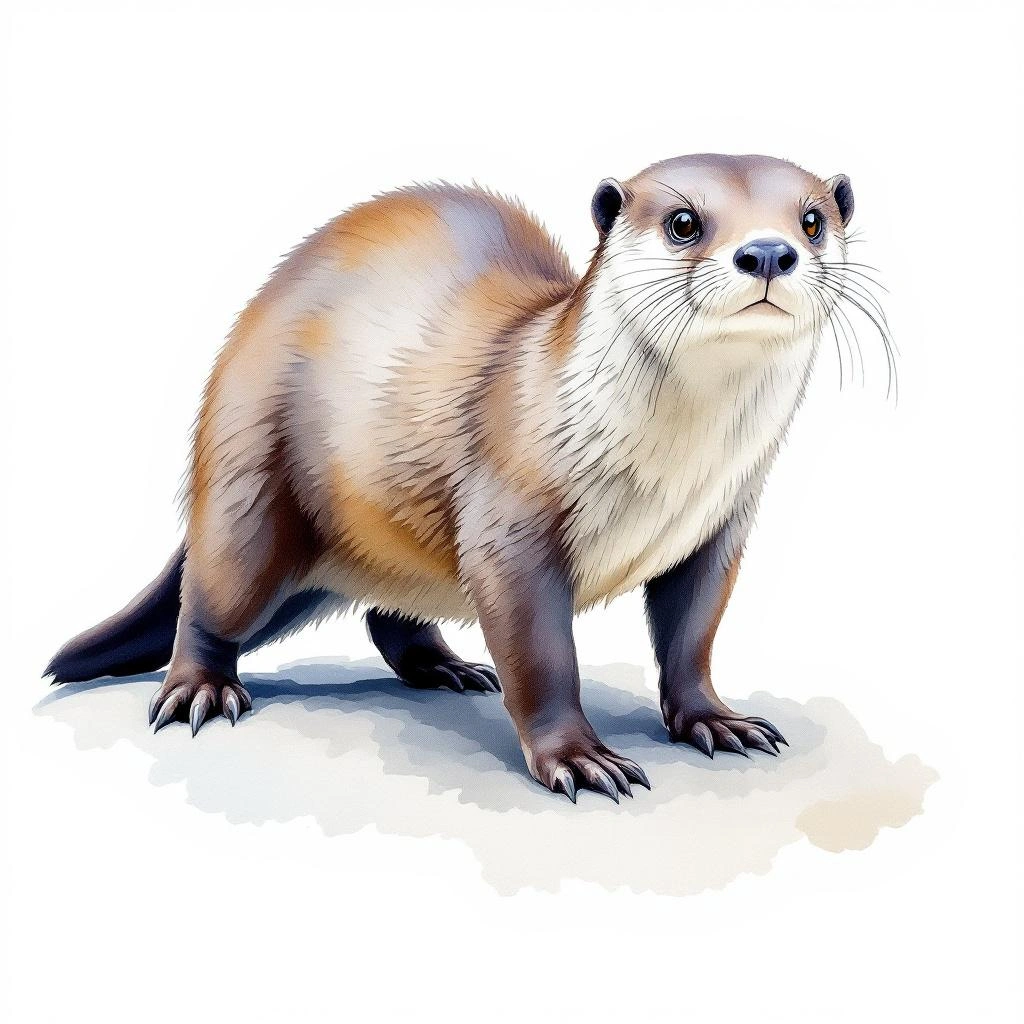 African or Cape clawless otter (Aonyx capensis)