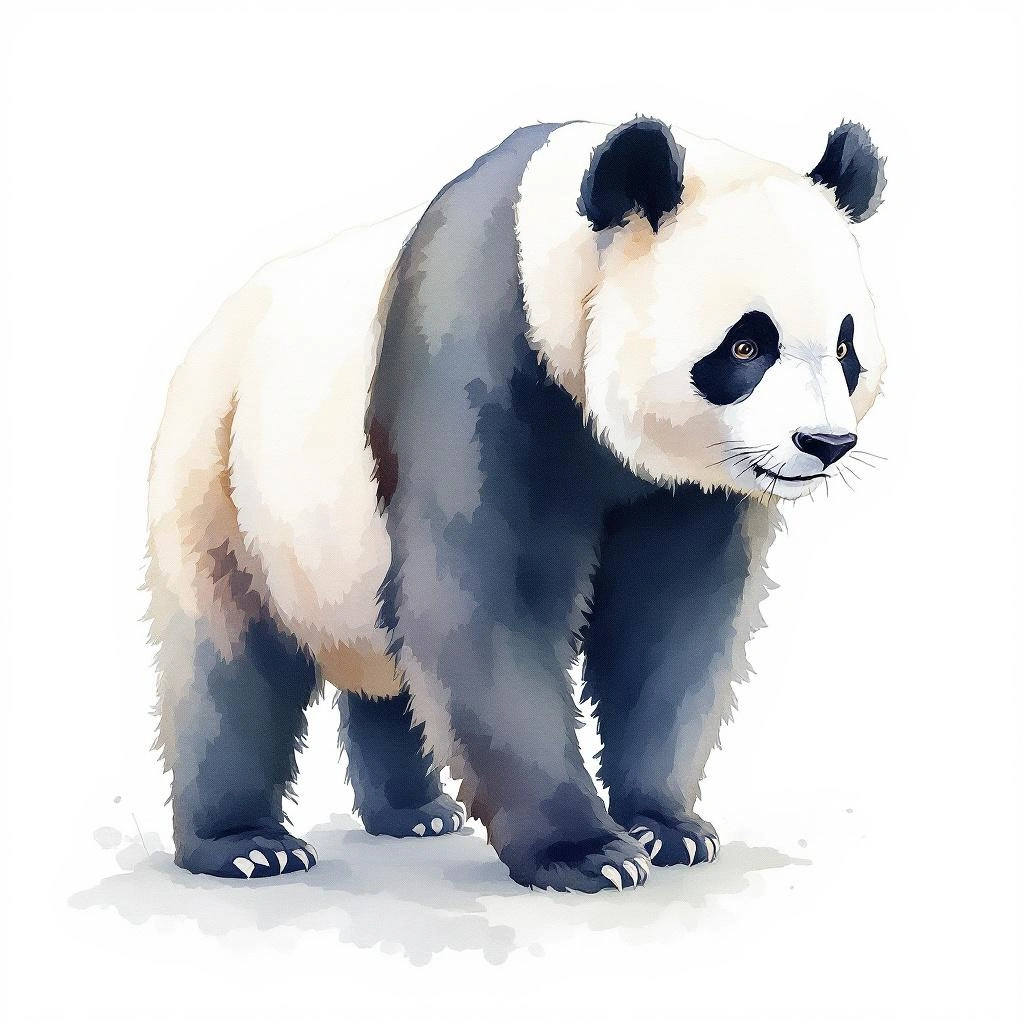 Illustration representing Giant Pandas (Ailuropoda)
