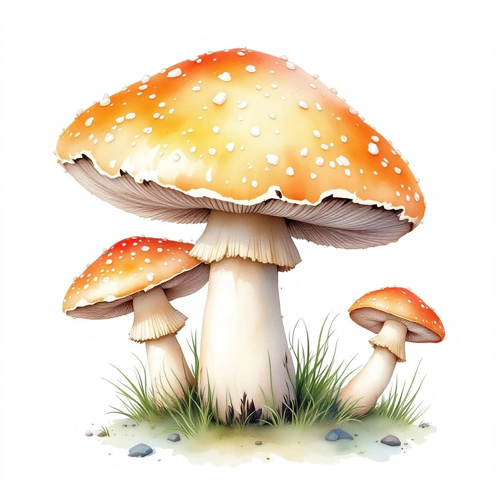 Illustration representing Amanitas (Amanita)
