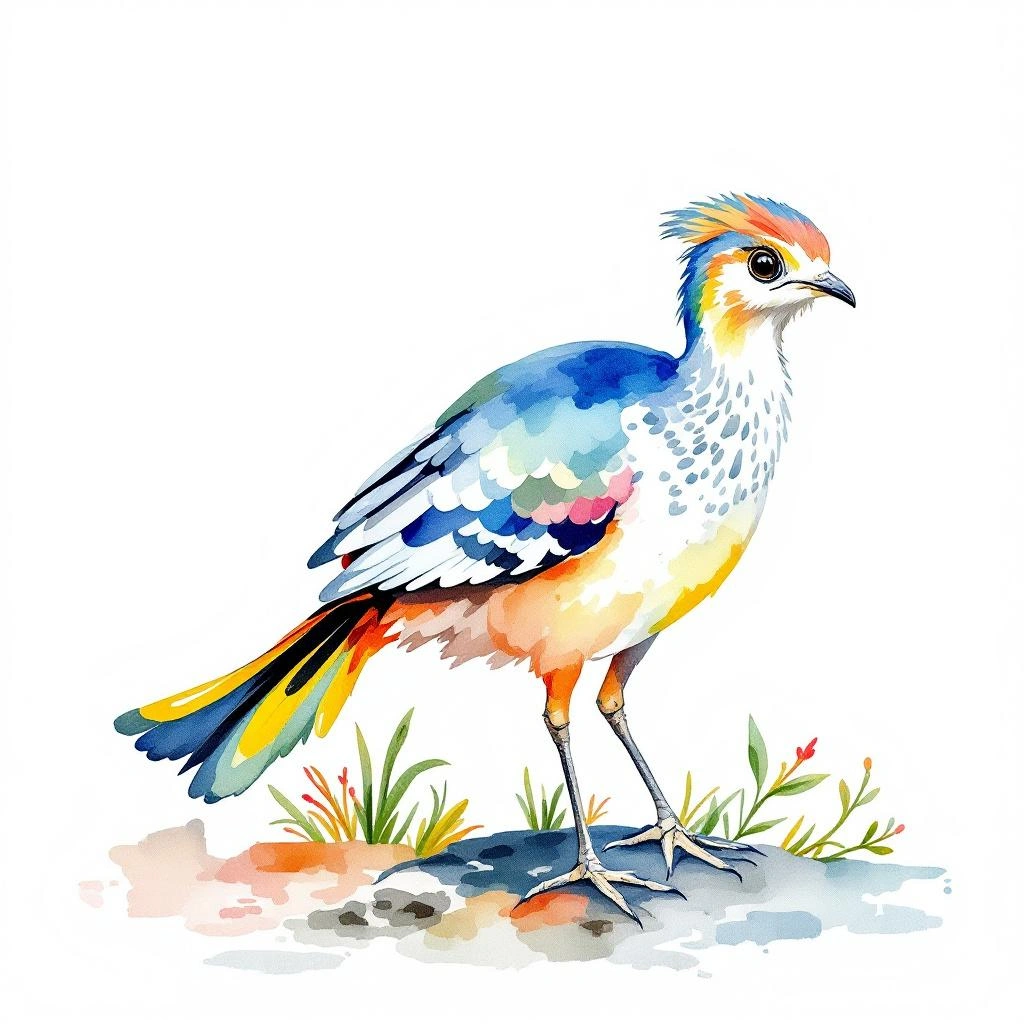 Watercolor illustration of Andean Pericote (Phyllotis andium)