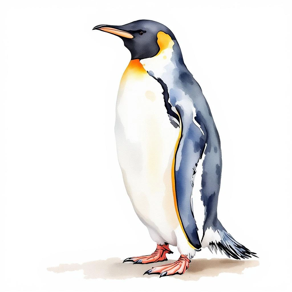 Illustration representing Great Penguins (Aptenodytes)