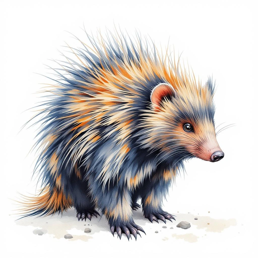 Asiatischer Quastenstachler (Atherurus macrourus)