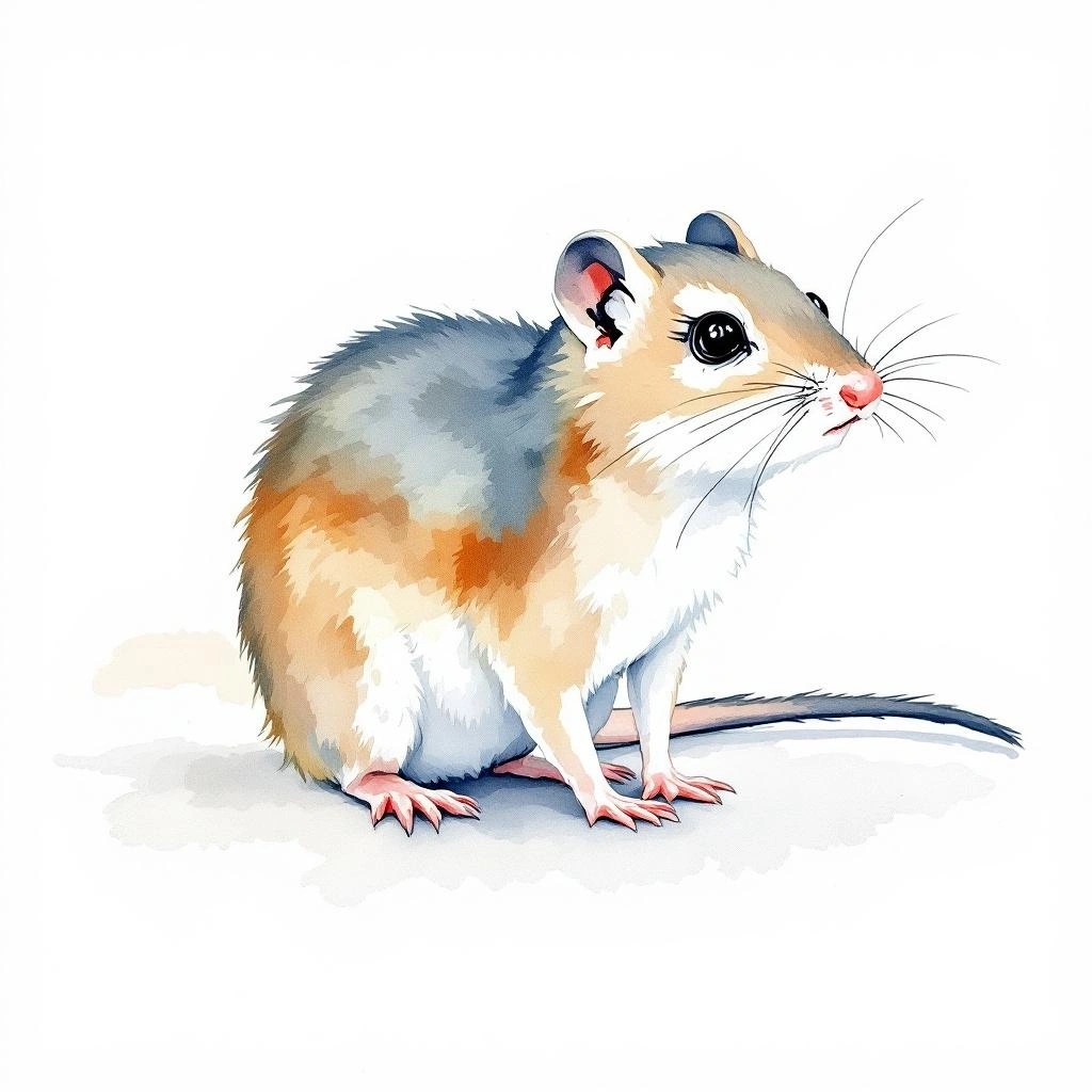 Asiatische Kurzschwanzspitzmaus (Blarinella quadraticauda)
