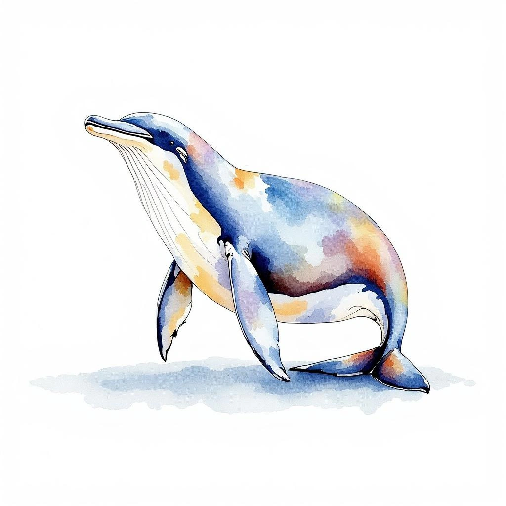 Illustration representing Rorquals (Balaenopteridae)