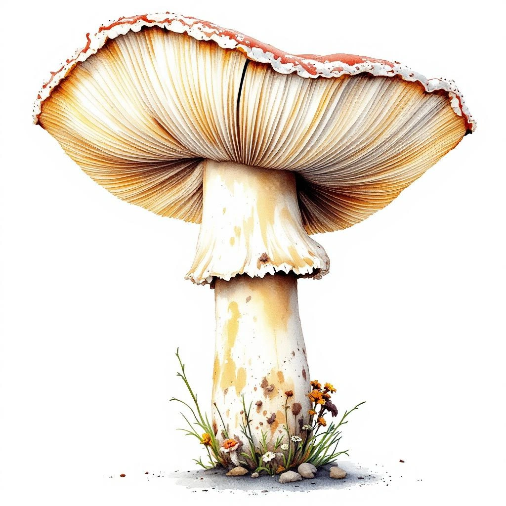 Illustration representing базидиомицеты (Basidiomycota)