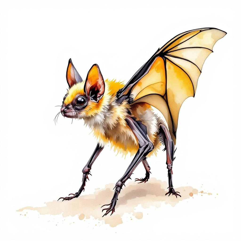 Black-winged Little Yellow Bat