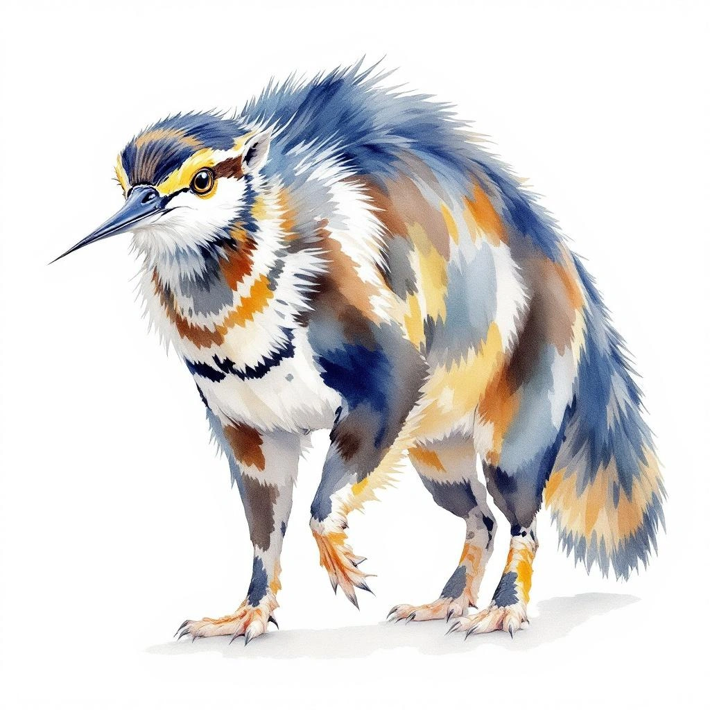 Watercolor illustration of Blick s Arvicanthis (Arvicanthis blicki)
