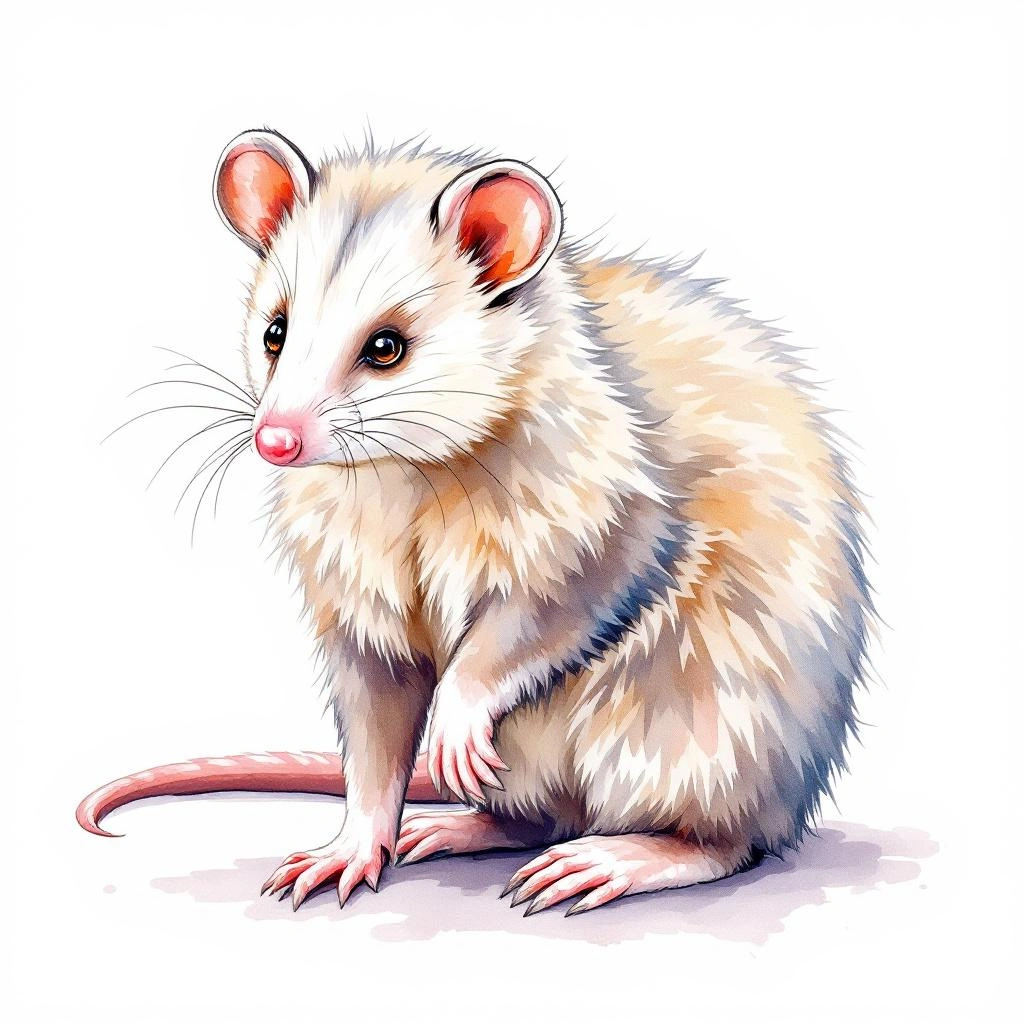 Braunohr-Wollbeutelratte (Caluromys lanatus)