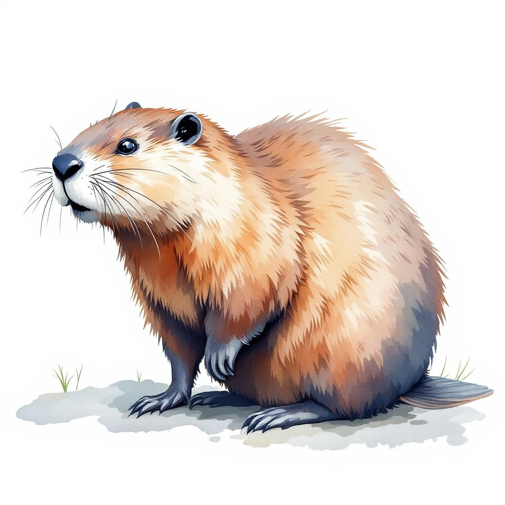 Illustration representing Beavers (Castoridae)