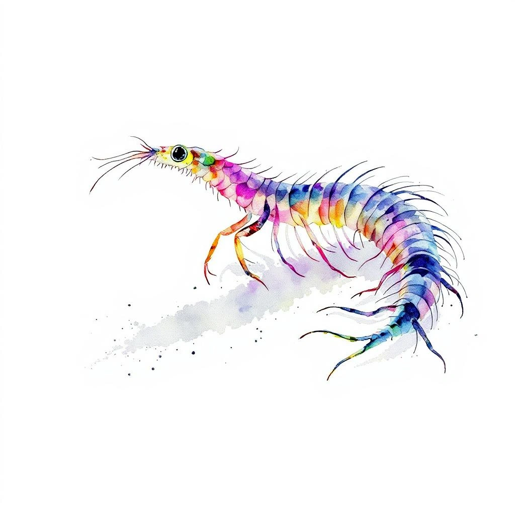 Illustration representing arrow worms (Chaetognatha)