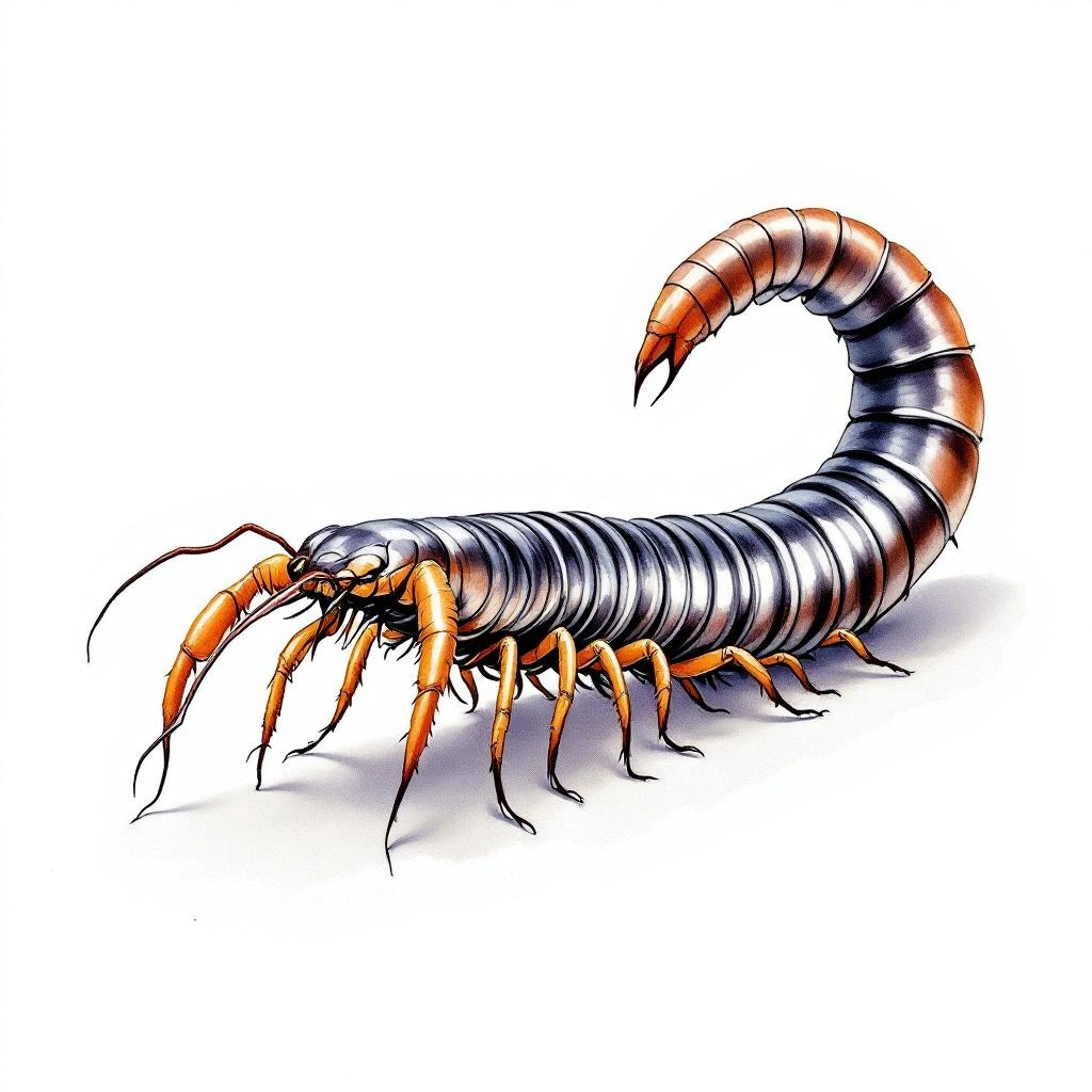 Illustration representing centipede (Chilopoda)