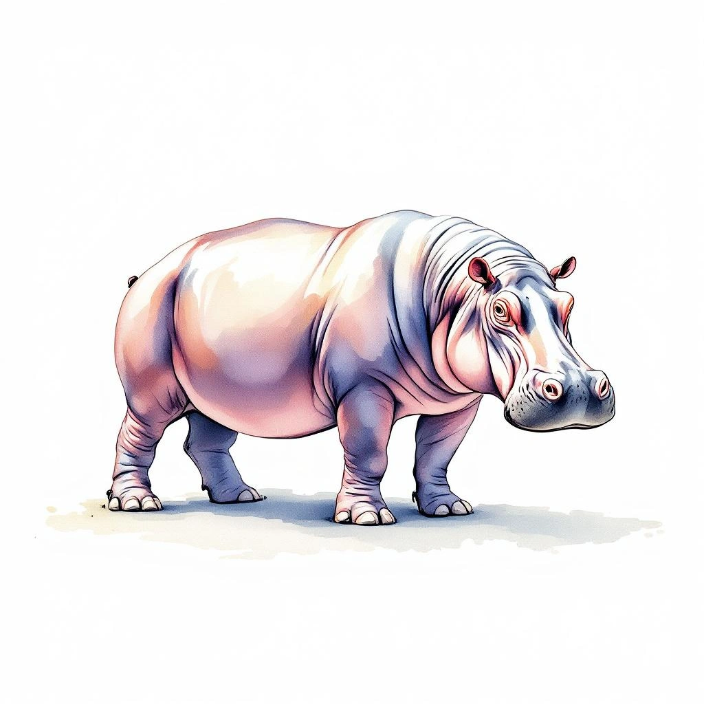 Common Hippopotamus, Hippopotamus, Large Hippo
