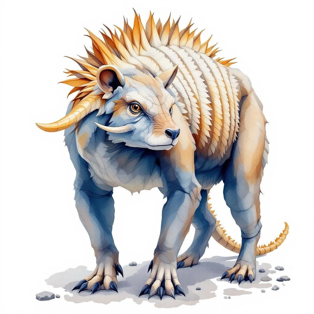 Watercolor illustration of Kolumbianische (Akodon affinis)