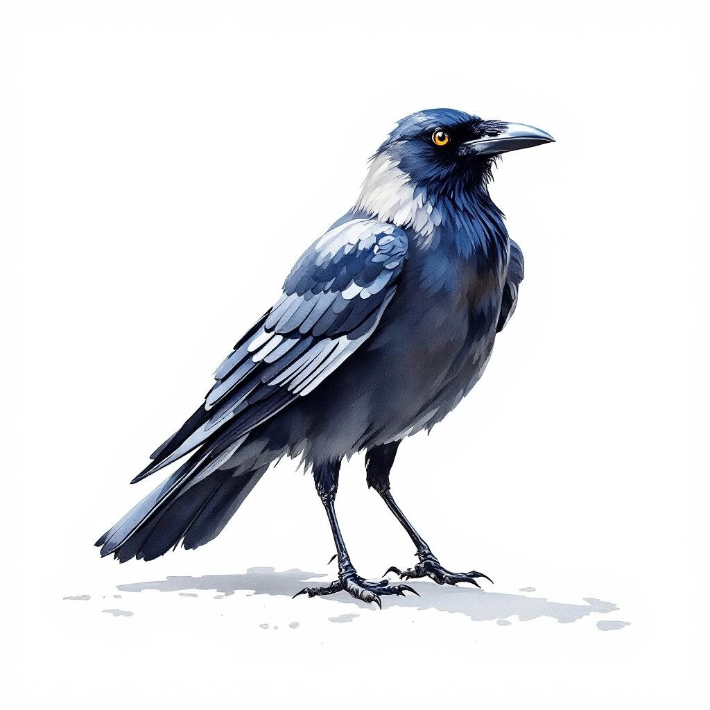 Illustration representing Crows & Ravens (Corvus)