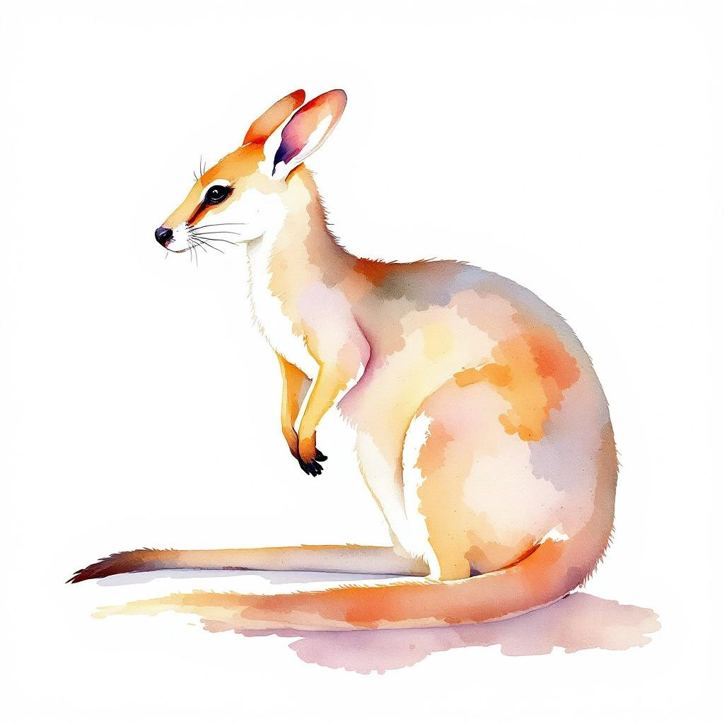Canguro Rabipelado Occidental (Onychogalea lunata)