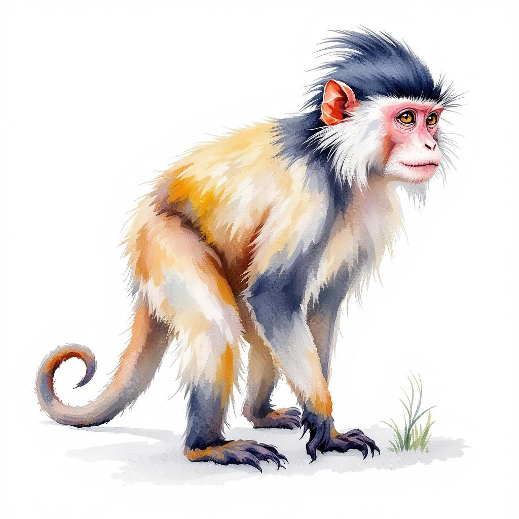 Crested Mona Monkey