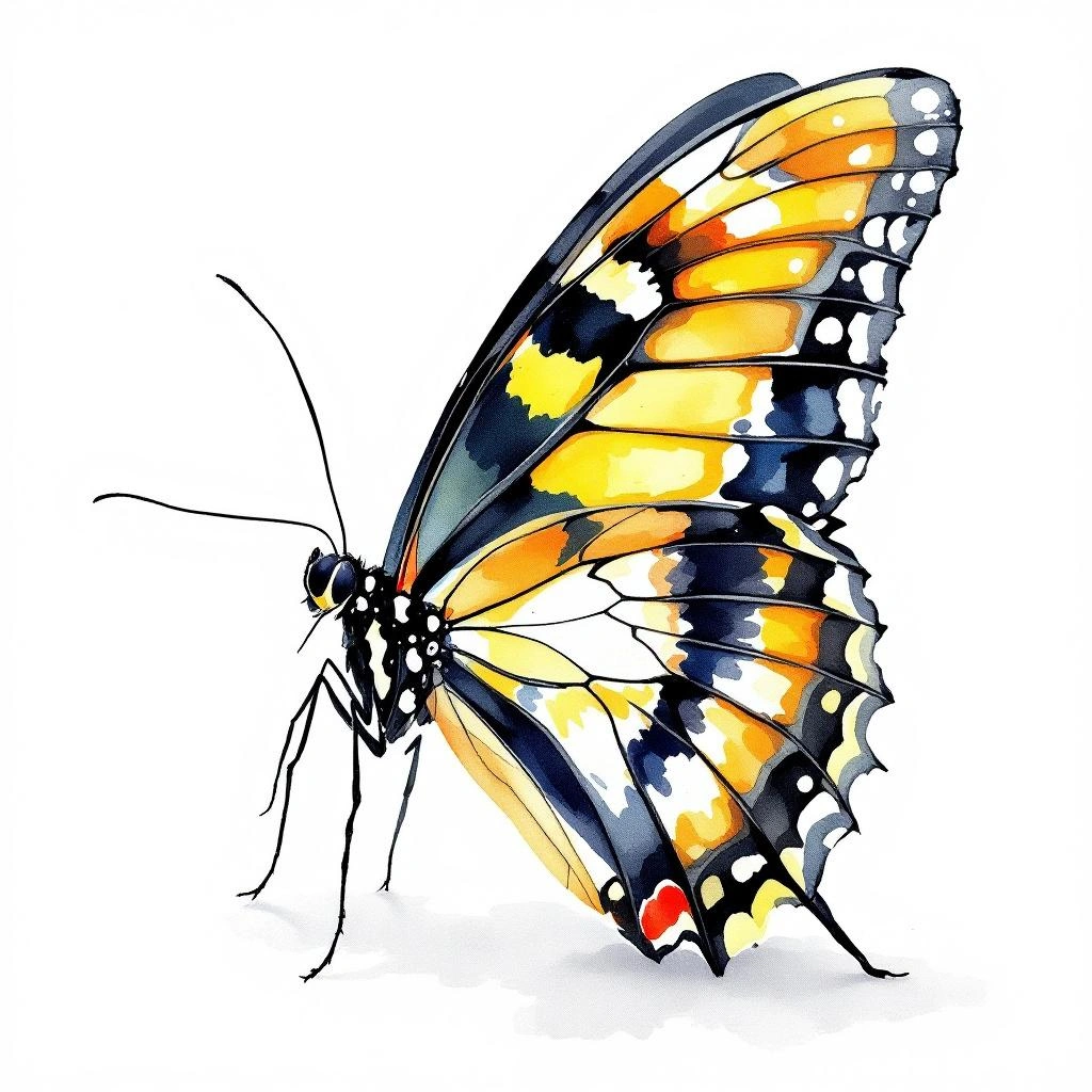 Illustration representing Milkweed Butterflies (Danaus)