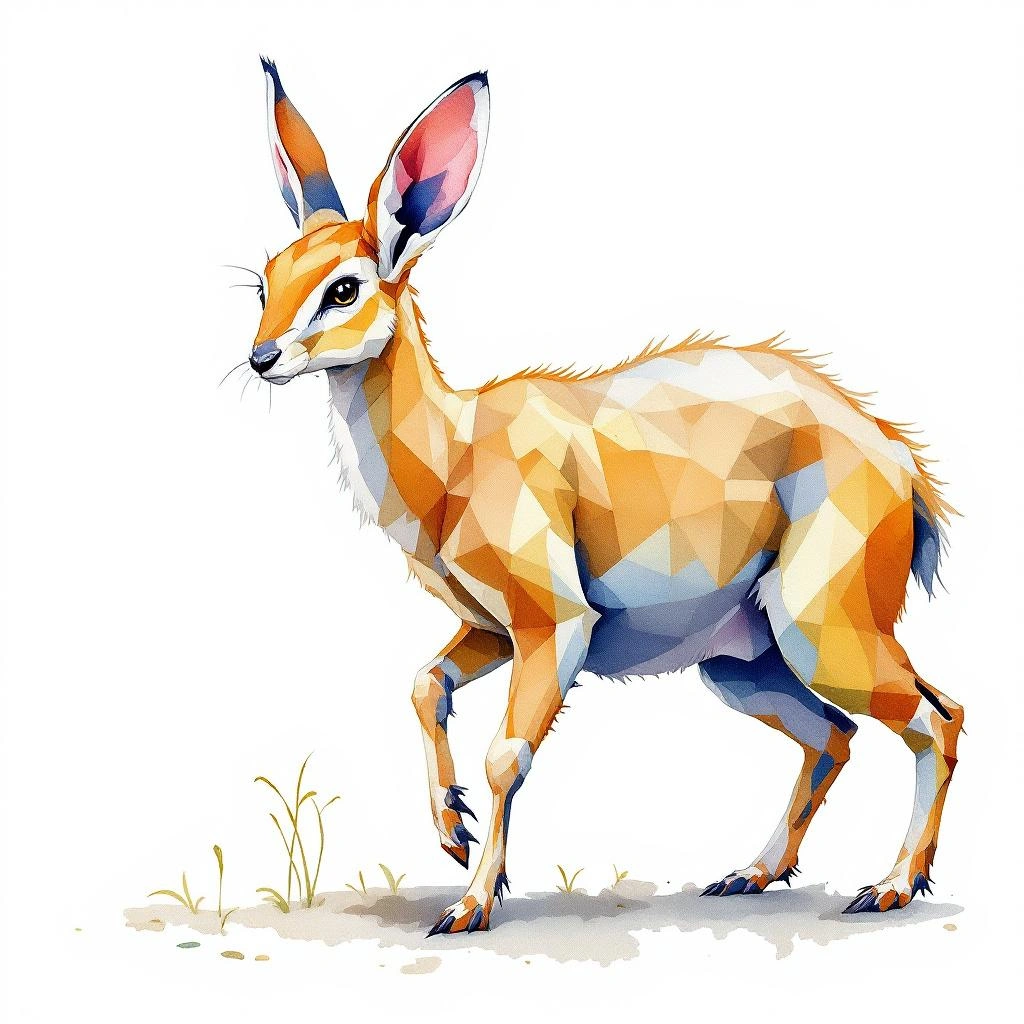 Watercolor illustration of Davids echymipera (Echymipera davidi)