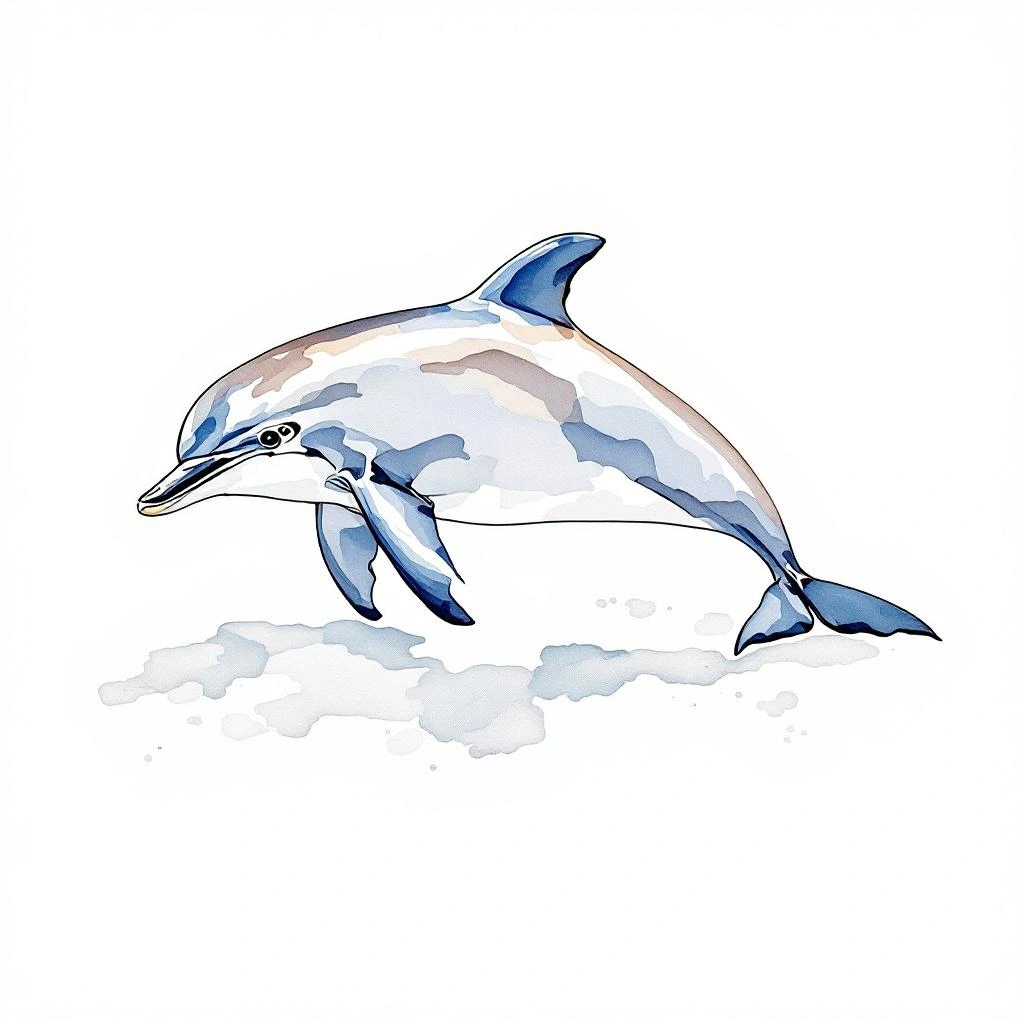 Illustration representing Oceanic Dolphins (Delphinidae)