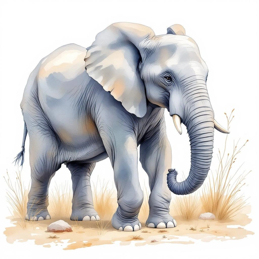 Illustration representing Elephants (Elephantidae)