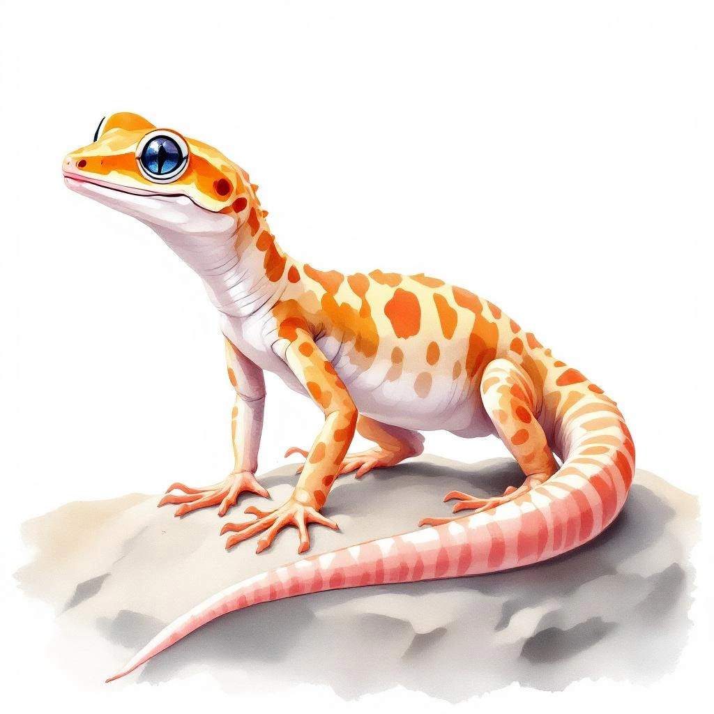 Illustration representing Geckos (Gekko)