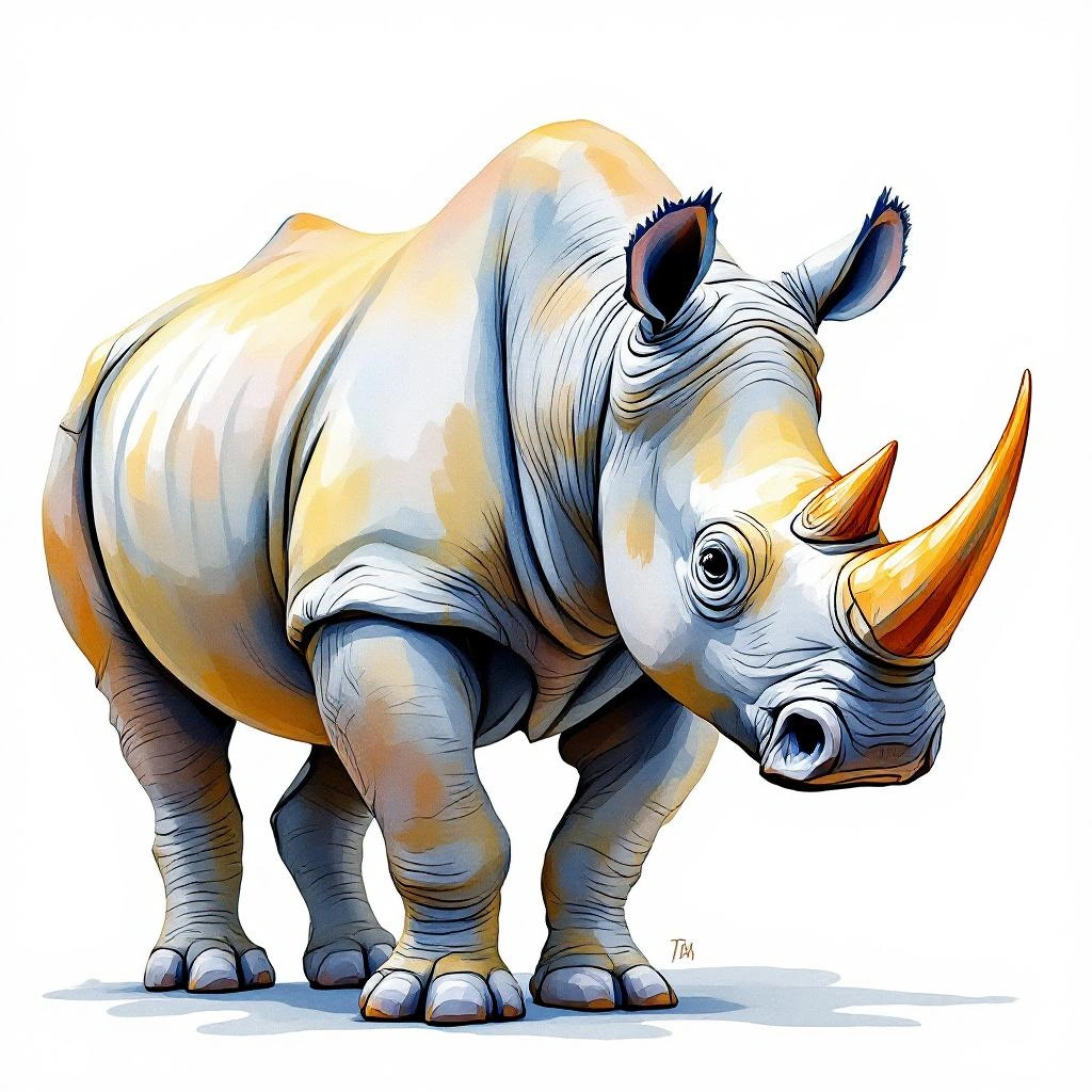 Indisches Panzernashorn