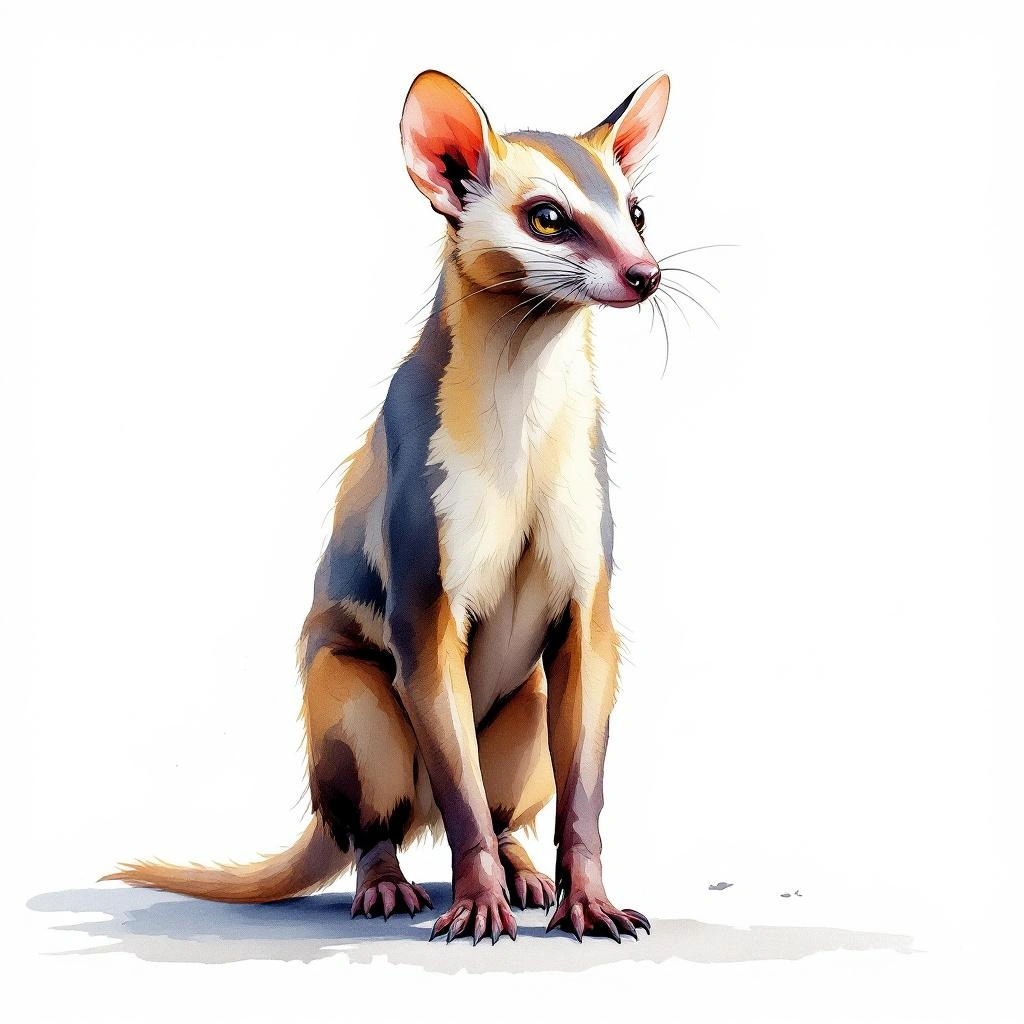 Watercolor illustration of Harmless Serotine (Eptesicus innoxius)