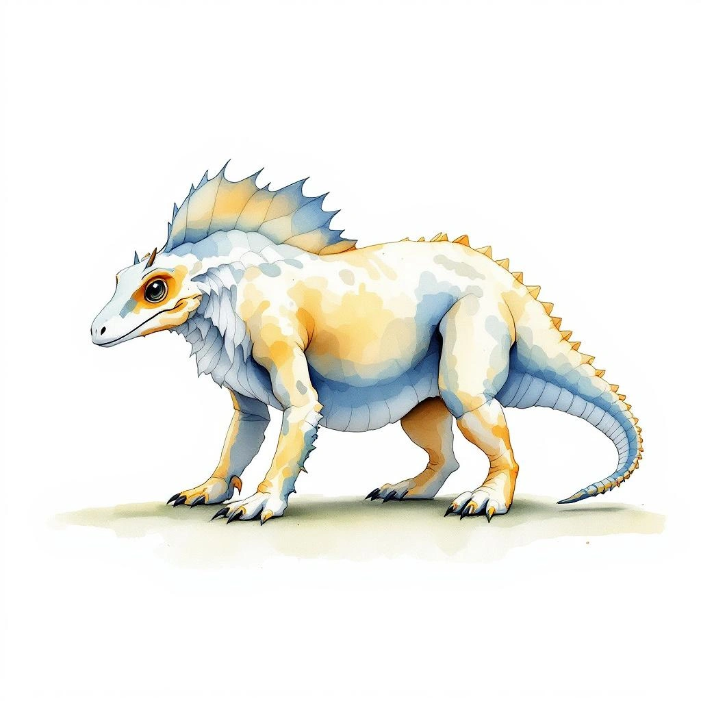 Watercolor illustration of Hocicudo-like Akodont (Akodon mimus)