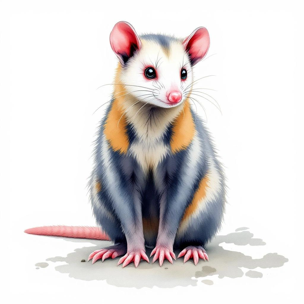 Hooded red-sided opossum
