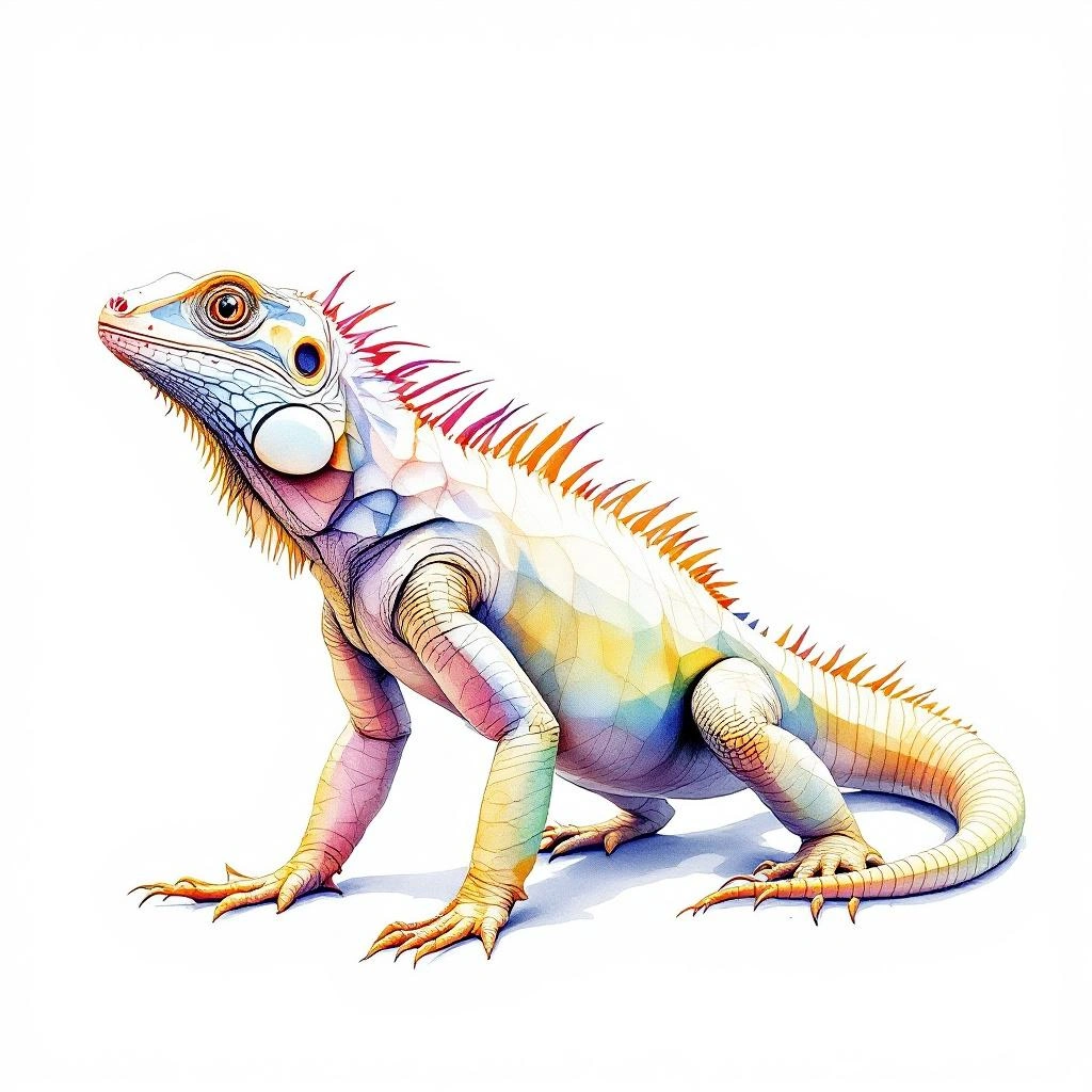 Illustration representing Iguanas (Iguanidae)
