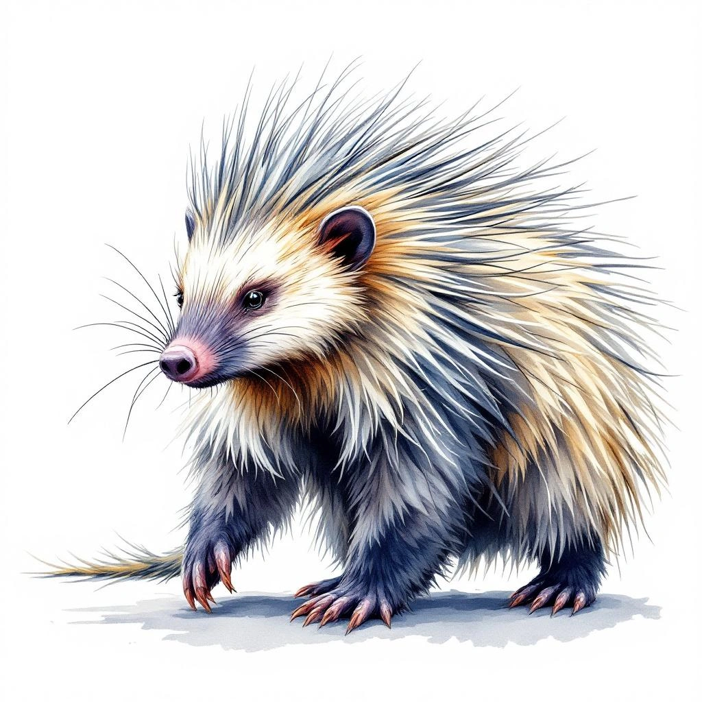 Indian Crested Porcupine