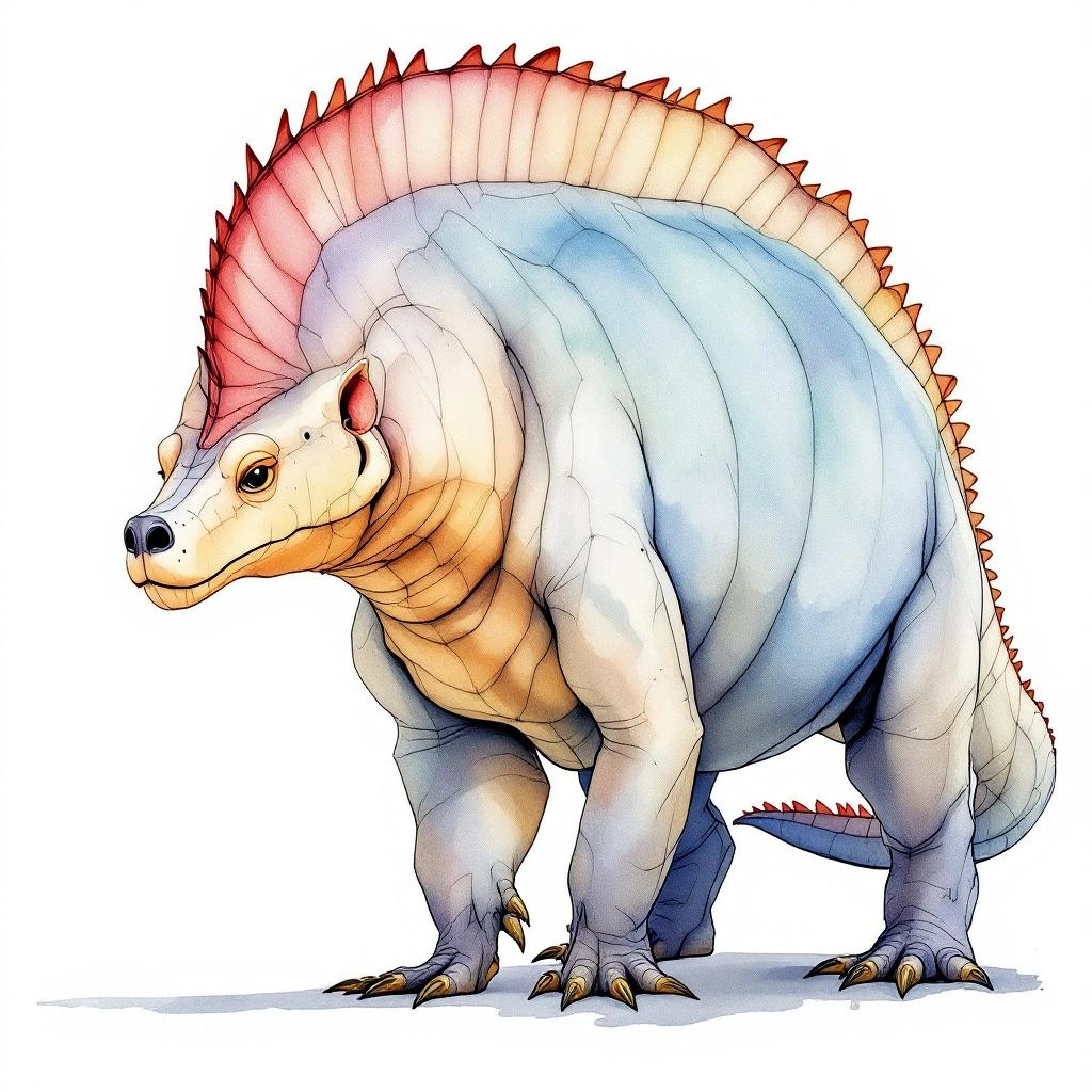 Watercolor illustration of Koford s Akodont (Akodon kofordi)