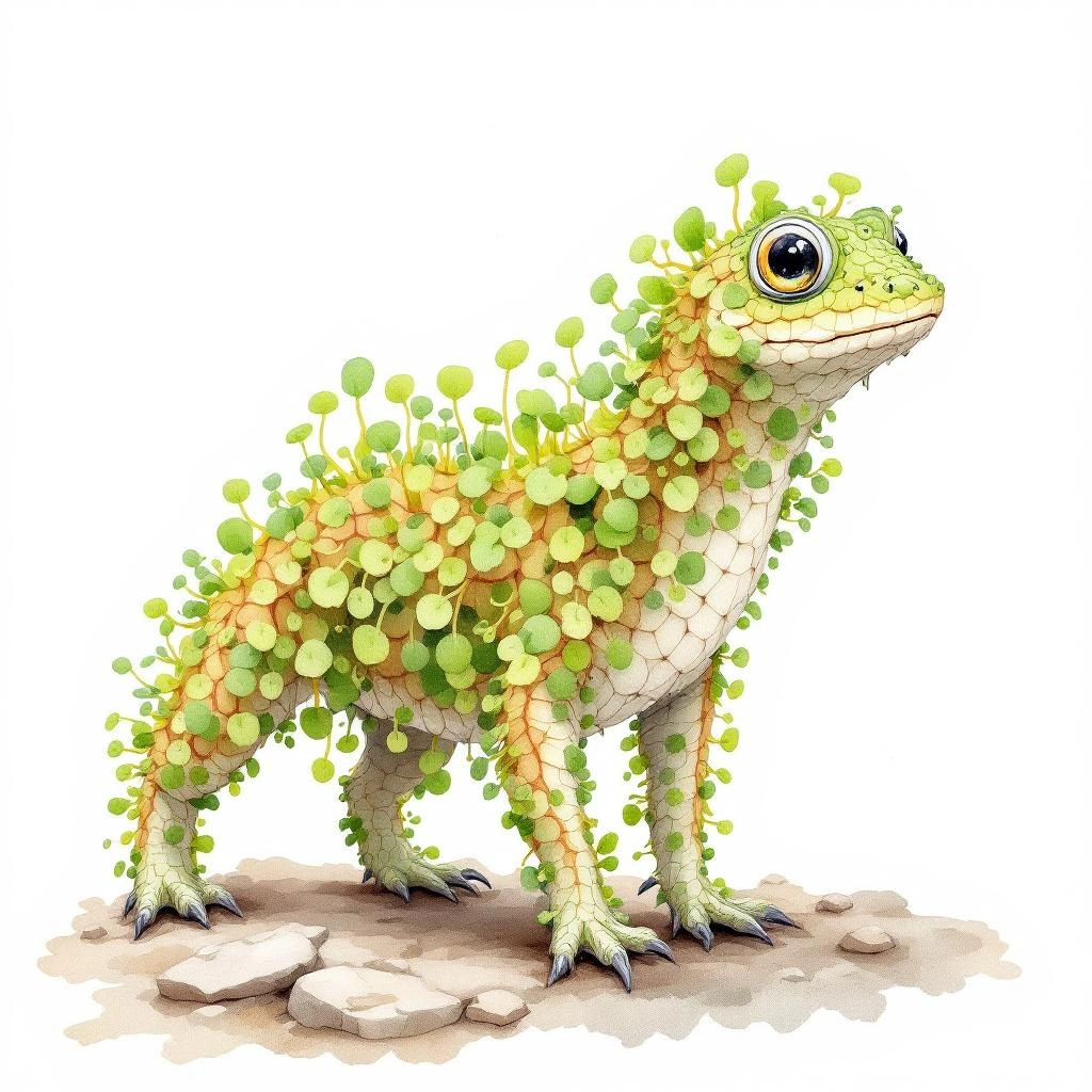 Illustration representing liverwort (Marchantiophyta)
