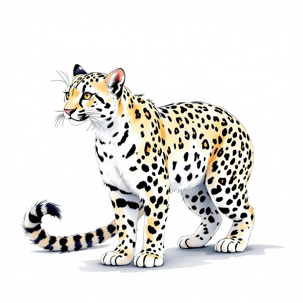 Illustration representing Clouded Leopards (Neofelis)