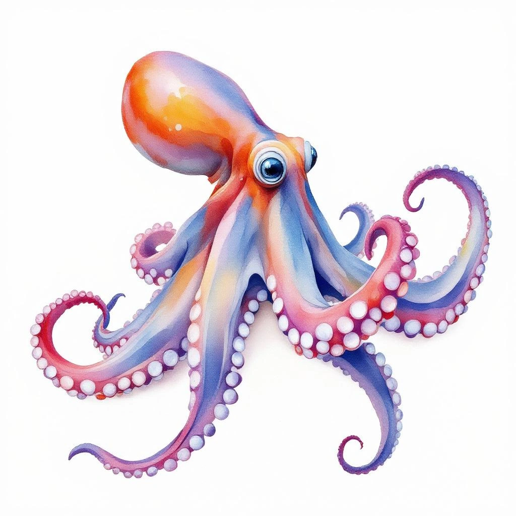 Illustration representing Kraken (Octopoda)