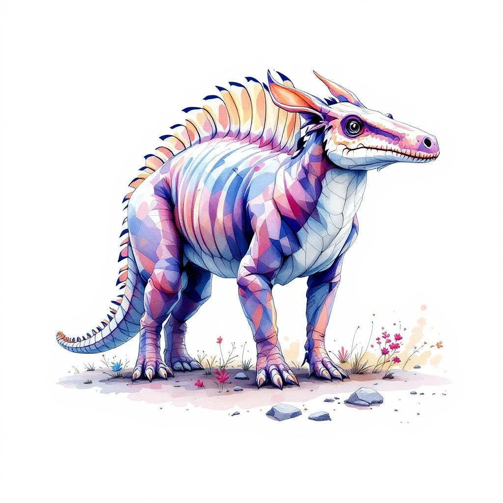 Watercolor illustration of Paraná Akodont (Akodon paranaensis)