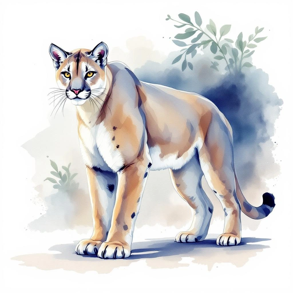 Illustration representing Pumas (Puma)