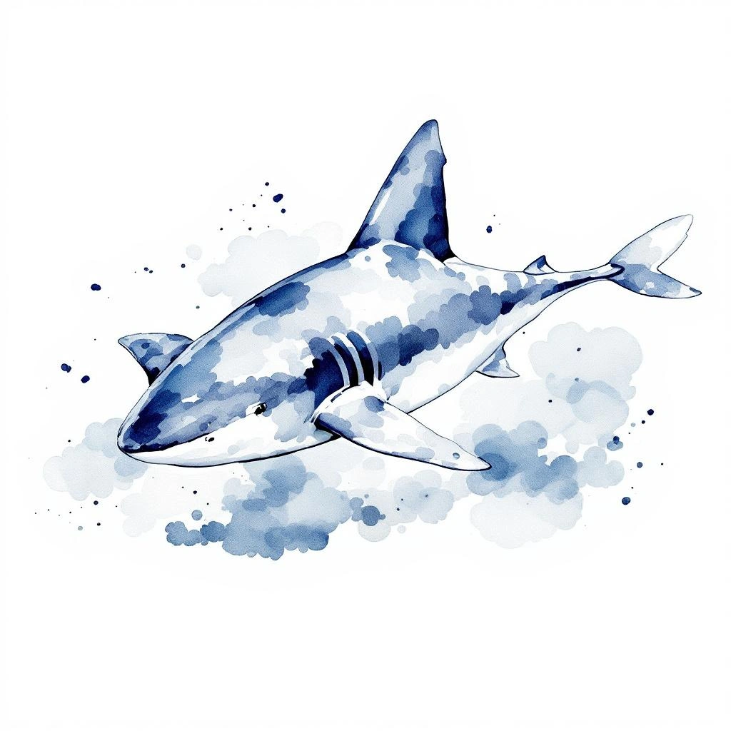Illustration representing Whale Sharks (Rhincodon)