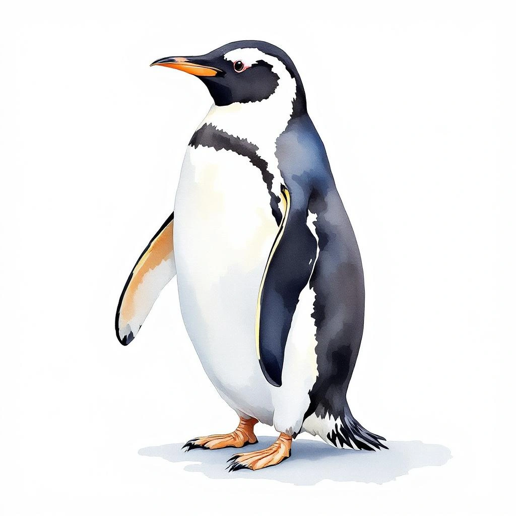 Illustration representing Banded Penguins (Spheniscus)