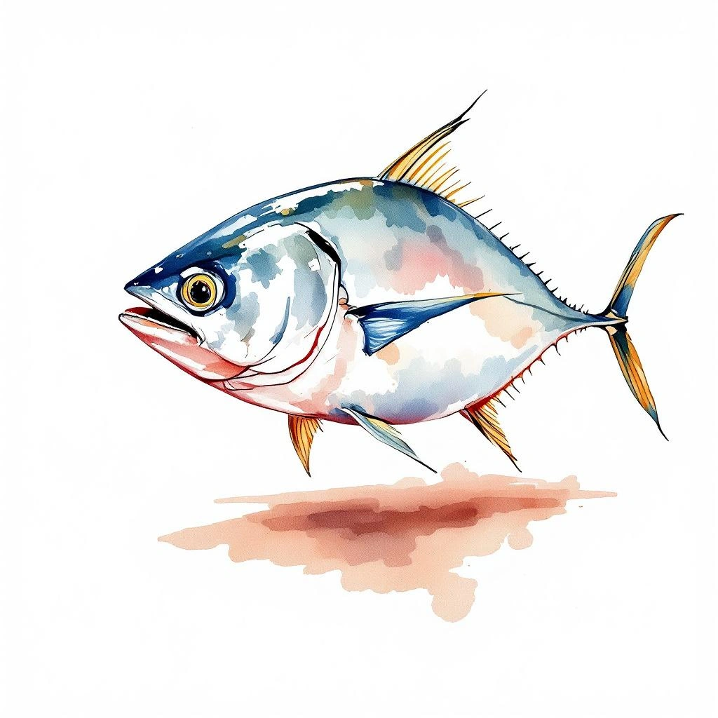 Illustration representing Tunas (Thunnus)