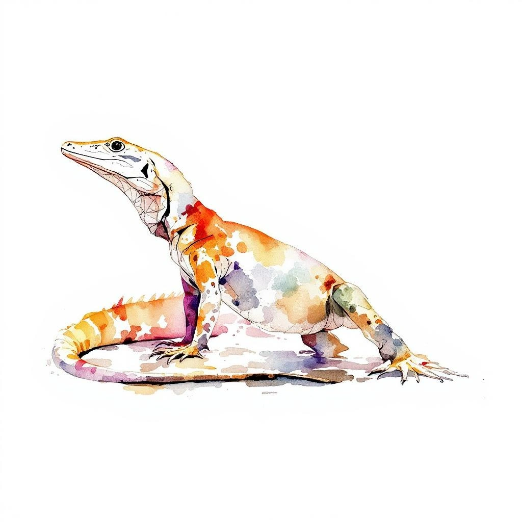 Illustration representing Monitor Lizards (Varanidae)